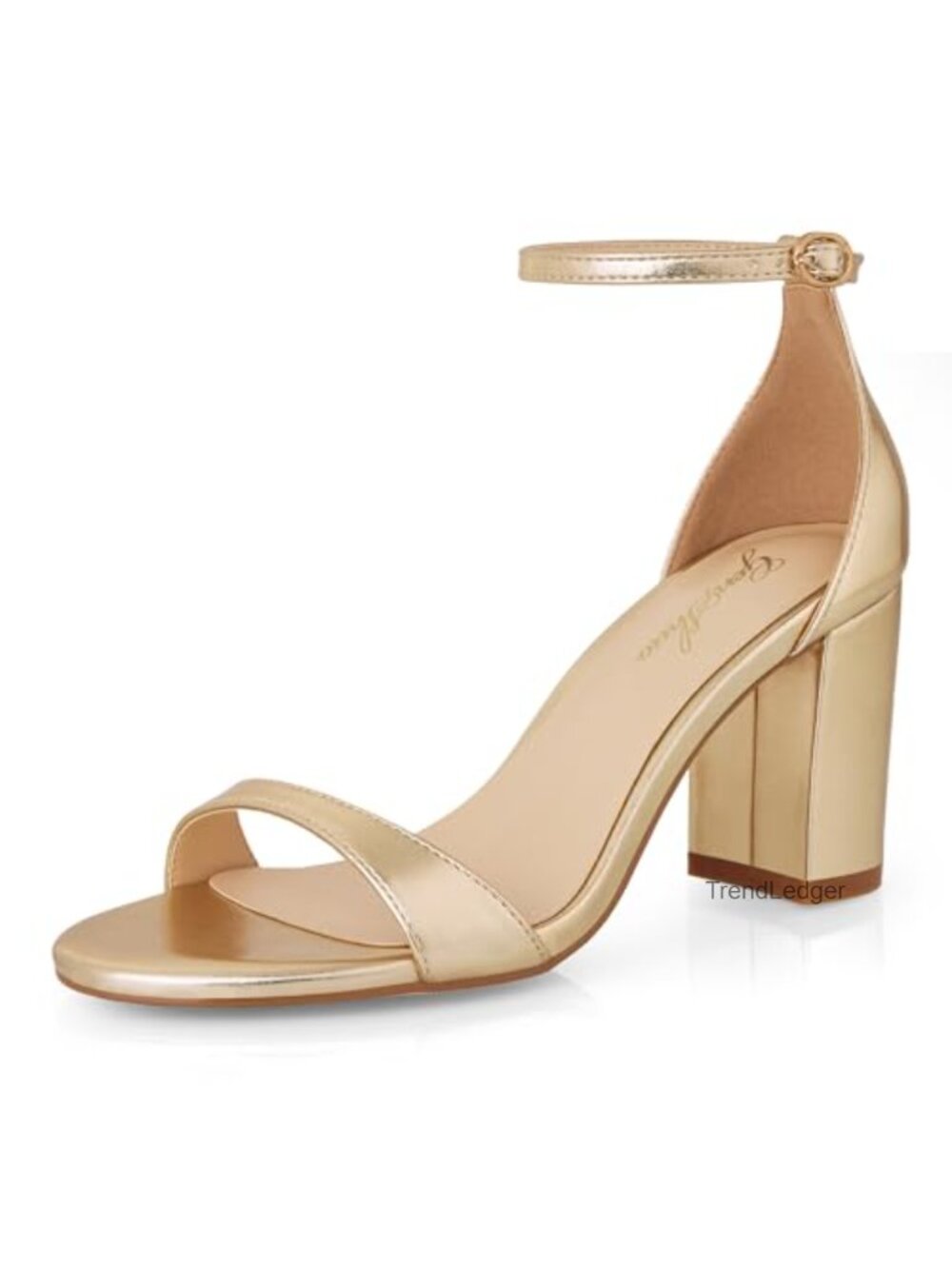 Women's Ankle Strap Block Heel Sandals 3 Inch Open Toe Dress Shoes